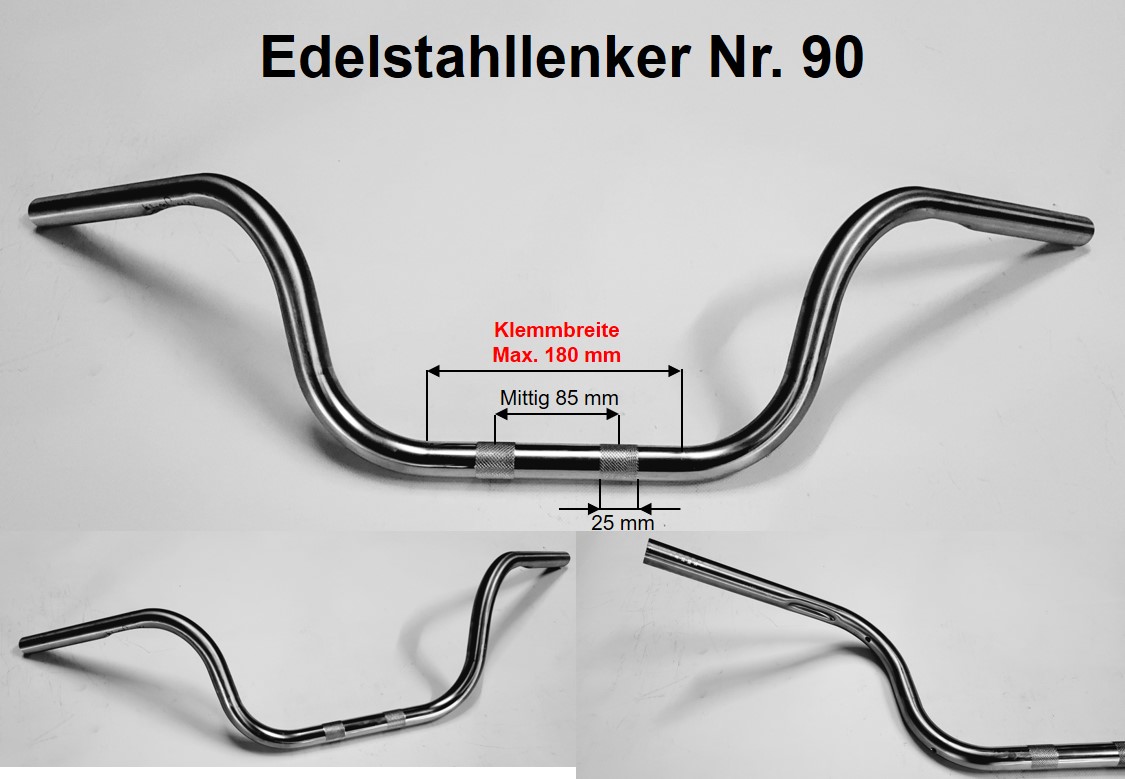 V-Team Edelstahllenker Nr. 90